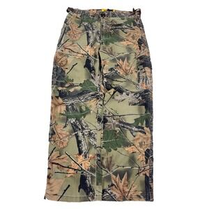 Trail‎ Crest Camo Cargo Pants Boys 28x26 Baggy Hunting VTG Y2K Youth